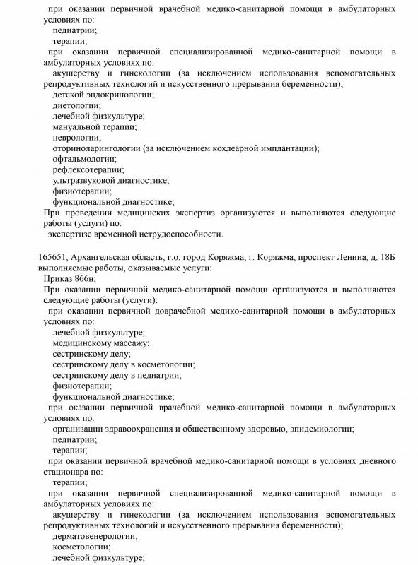 Выписка  из реестра лицензий страница 6